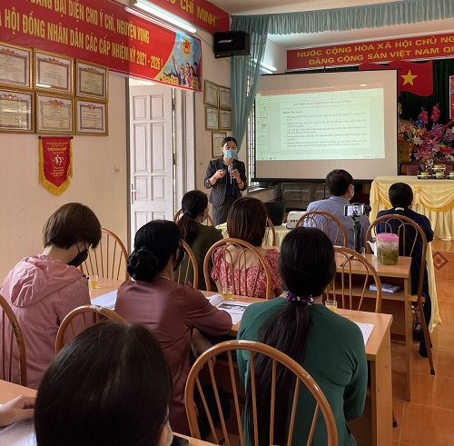 Hội nghị tập huấn kỹ thuật bảo quản kéo dài thời hạn sử dụng một số sản phẩm bánh truyền thống làng Dòng, xã Xuân Lũng, huyện Lâm Thao, tỉnh Phú Thọ
