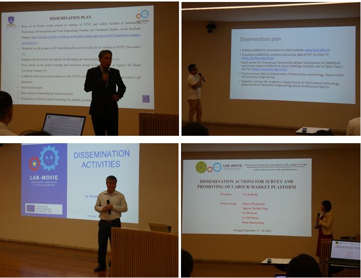 Hội thảo báo cáo kết quả và tập huấn triển khai dự án Labmovie tại Đại học Nova Lisbon (Bồ Đào Nha)