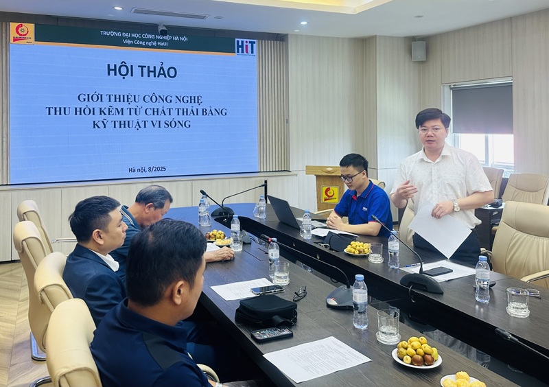 Hội thảo khoa học giới thiệu công nghệ vi sóng thu hồi kẽm từ phế thải