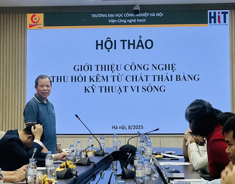 Hội thảo khoa học giới thiệu công nghệ vi sóng thu hồi kẽm từ phế thải