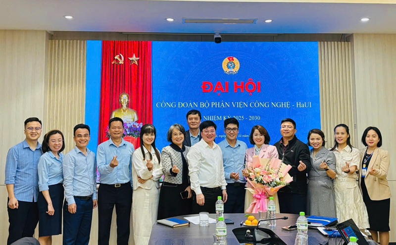 Đại hội Công đoàn Viện Công nghệ - HaUI nhiệm kỳ 2025–2030 thành công tốt đẹp