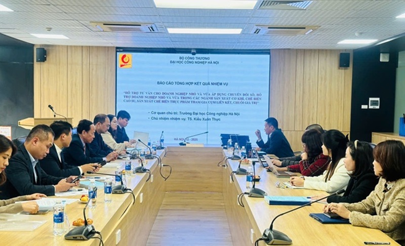 Nghiệm thu Cơ sở nhiệm vụ cấp Bộ Công Thương năm 2025 Hỗ trợ Doanh nghiệp nhỏ và vừa (DNNVV) nâng cao năng lực cạnh tranh trong kỷ nguyên số.