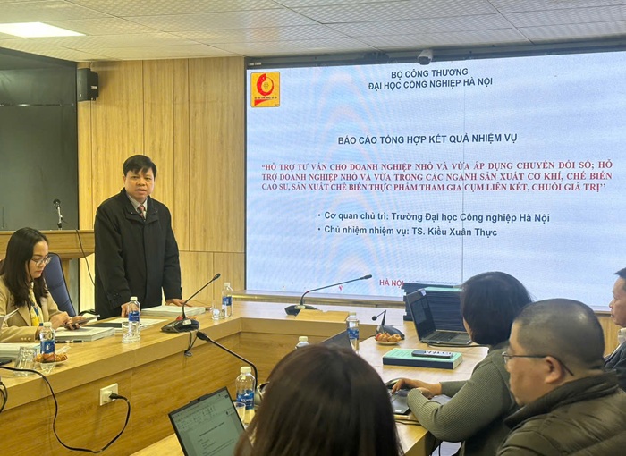 Nghiệm thu Cơ sở nhiệm vụ cấp Bộ Công Thương năm 2025 Hỗ trợ Doanh nghiệp nhỏ và vừa (DNNVV) nâng cao năng lực cạnh tranh trong kỷ nguyên số.