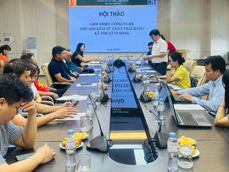 Hội thảo khoa học giới thiệu công nghệ vi sóng thu hồi kẽm từ chất thải